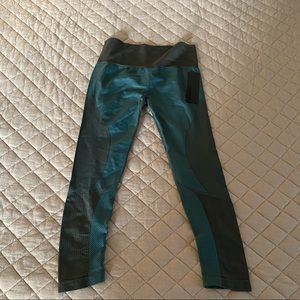 Mono B Blue/Teal and Gray Leggings